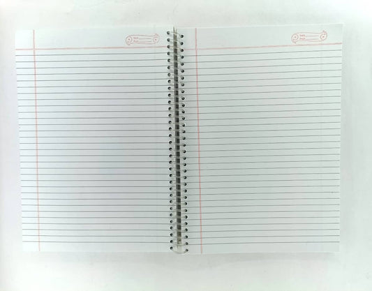 Arora A4 Rule / Single Line Spiral Notebook pg 300