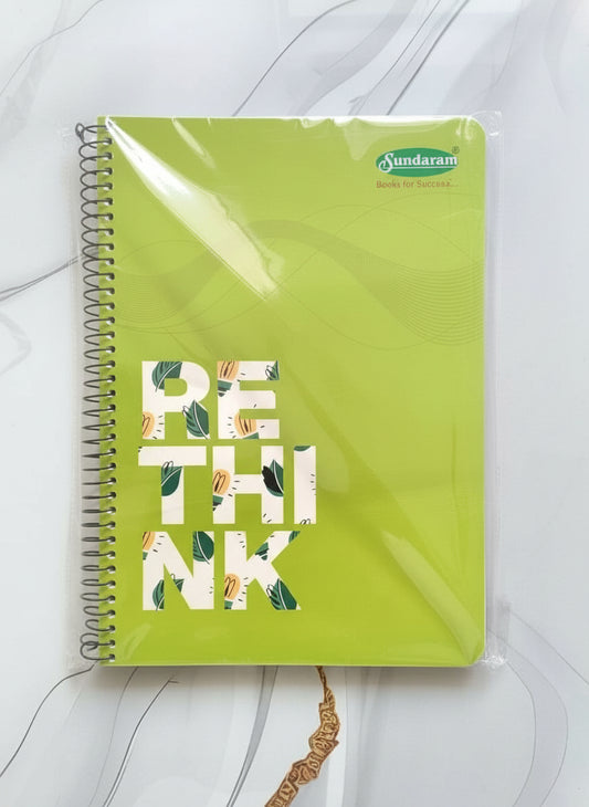 Sundaram A4 Single Line Spiral Notebook