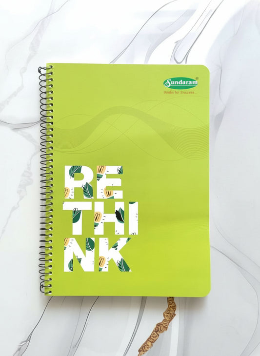 Sundaram A4 Single Line Spiral Notebook