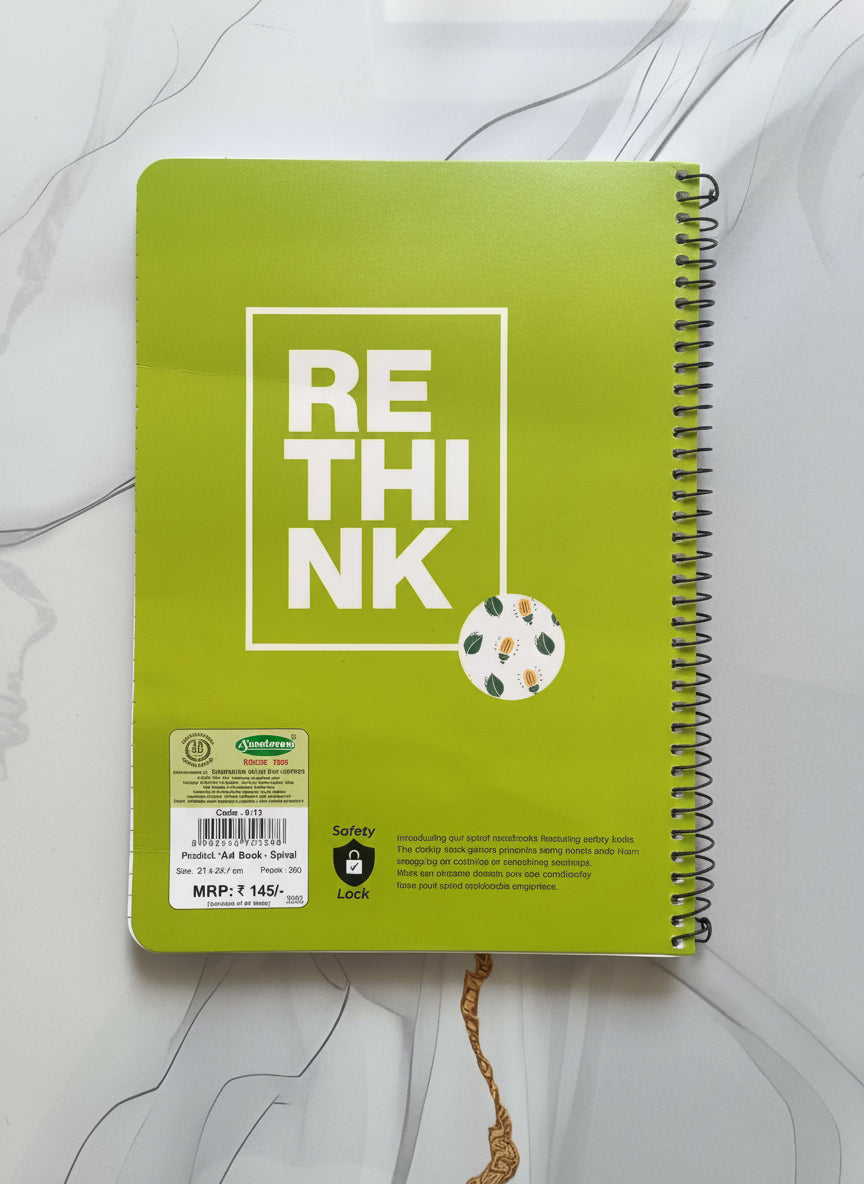 Sundaram A4 Single Line Spiral Notebook