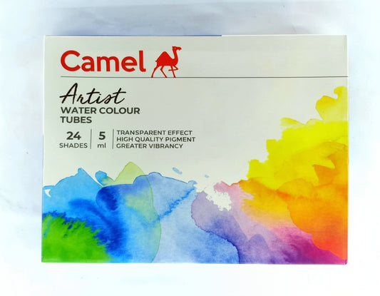 Camel Artist Water Colour Tubes (24 Shades) 5 ml