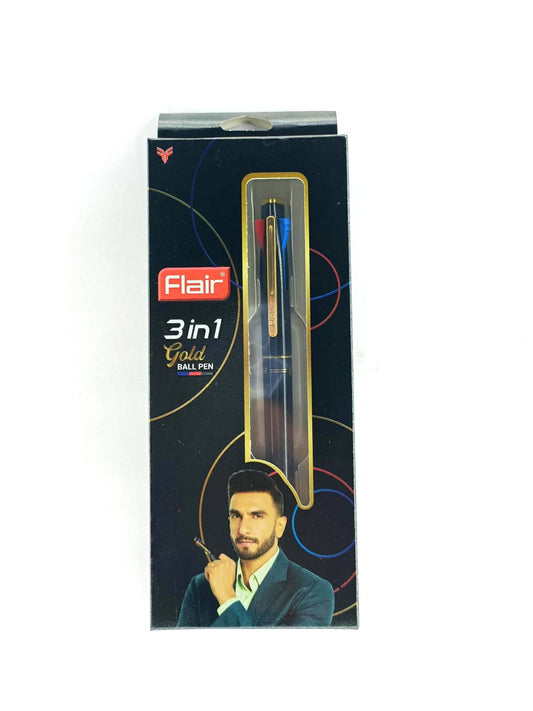 Flair 3 in 1 Gold Ball Pen