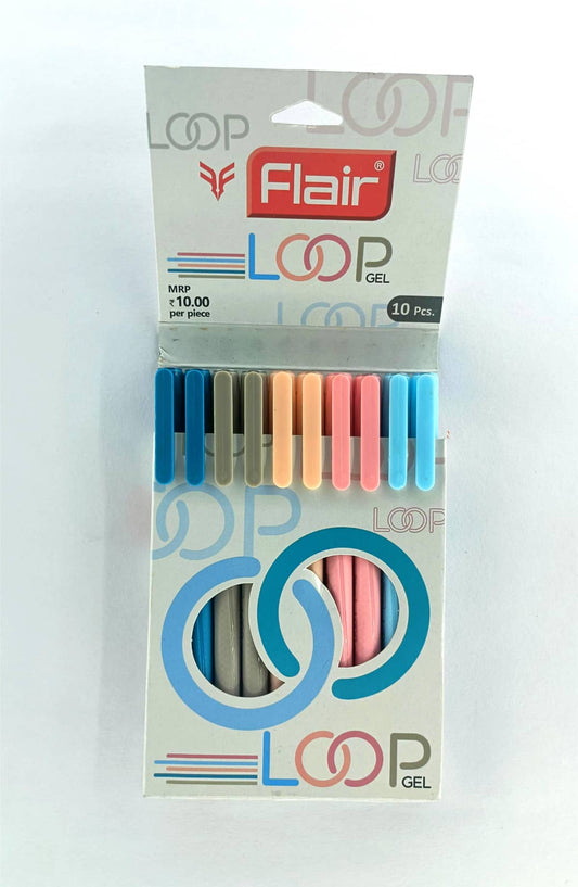 Flair Loop Blue Gel Pens