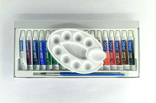 Doms Water Colour Tubes (1 Palette + 1 Brush)