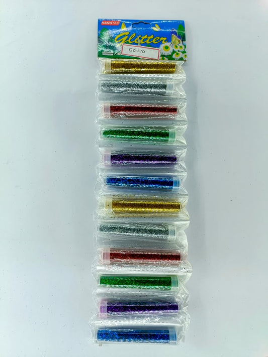 Hangtao Fine Glitter Tubes - Multi-Color Shimmering Sparkles